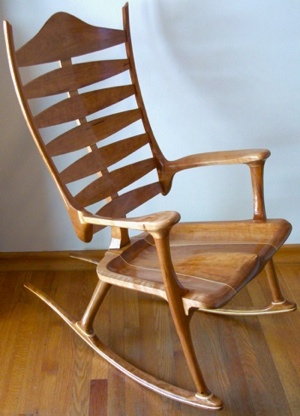FST15-DG Gris SoBuy® Fauteuil à bascule berçant Rocking Chair en Bouleau FR