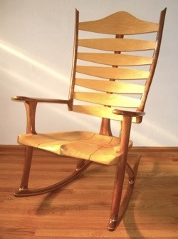A Custom Handmade Rocking Chair Is A Marvel Of Construction